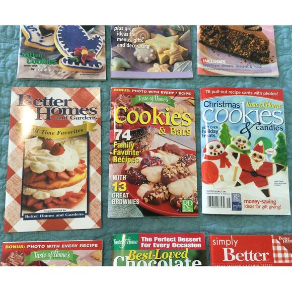 Vintage Soft Cover Cookbooks Destash lot of 9 Holiday Desserts - Picture 4 of 5